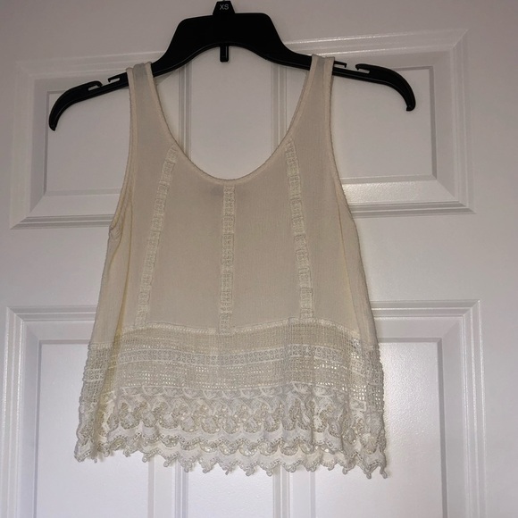 Boho Sheer Midriff Tank - Picture 1 of 4